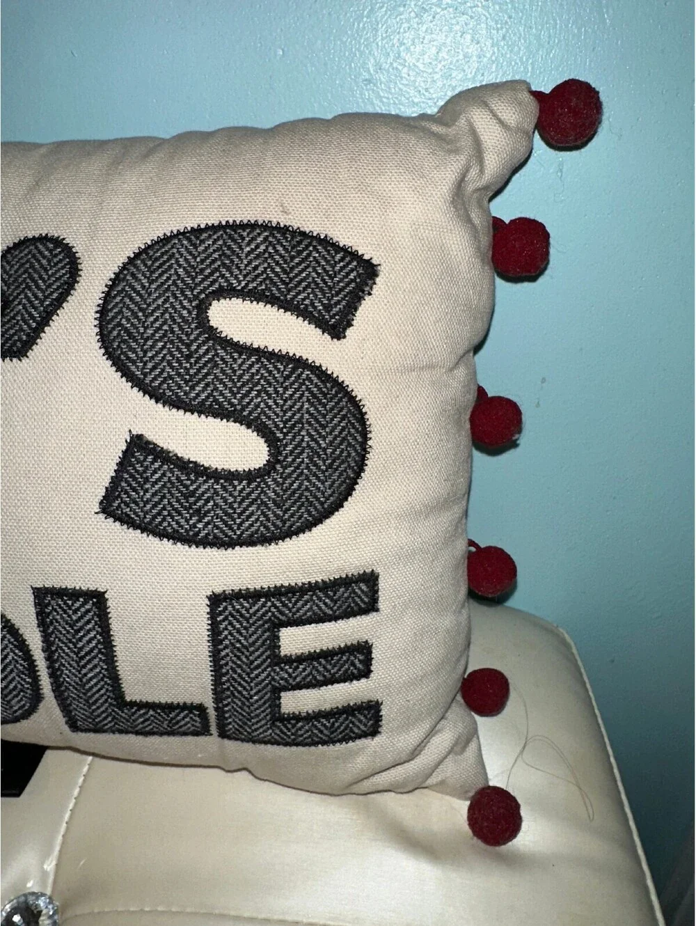 Cuddl Duds Rectangular Throw Pillow LET'S CUDDLE